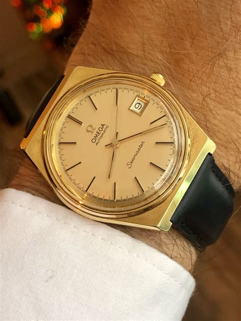 omega seamaster automatic vintage square face|old Omega Seamaster watches 1970s.